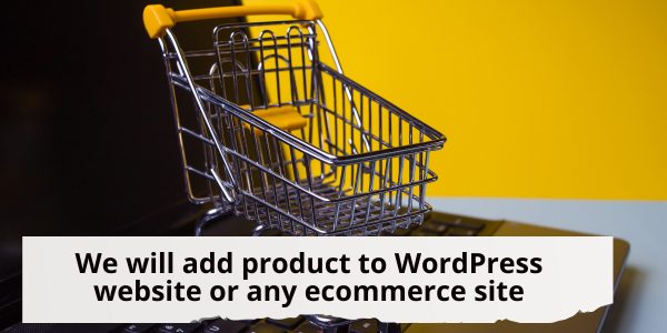 We will add product to WordPress website or any ecommerce site