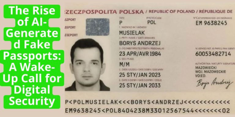 The Rise of AI-Generated Fake Passports - A Wake-Up Call for Digital Security